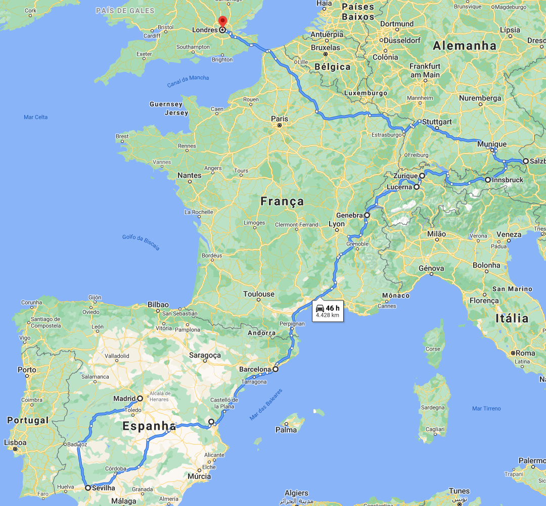 Roteiro Personalizado – Espanha, Suíça, Áustria e Inglaterra – Eu Fui